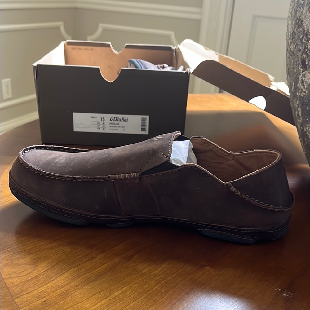 Olukai Men's Brown Loafers